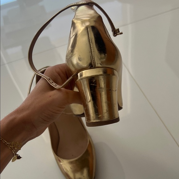 Valentino Gold Heeled Women's Shoes - Picture 7 of 10